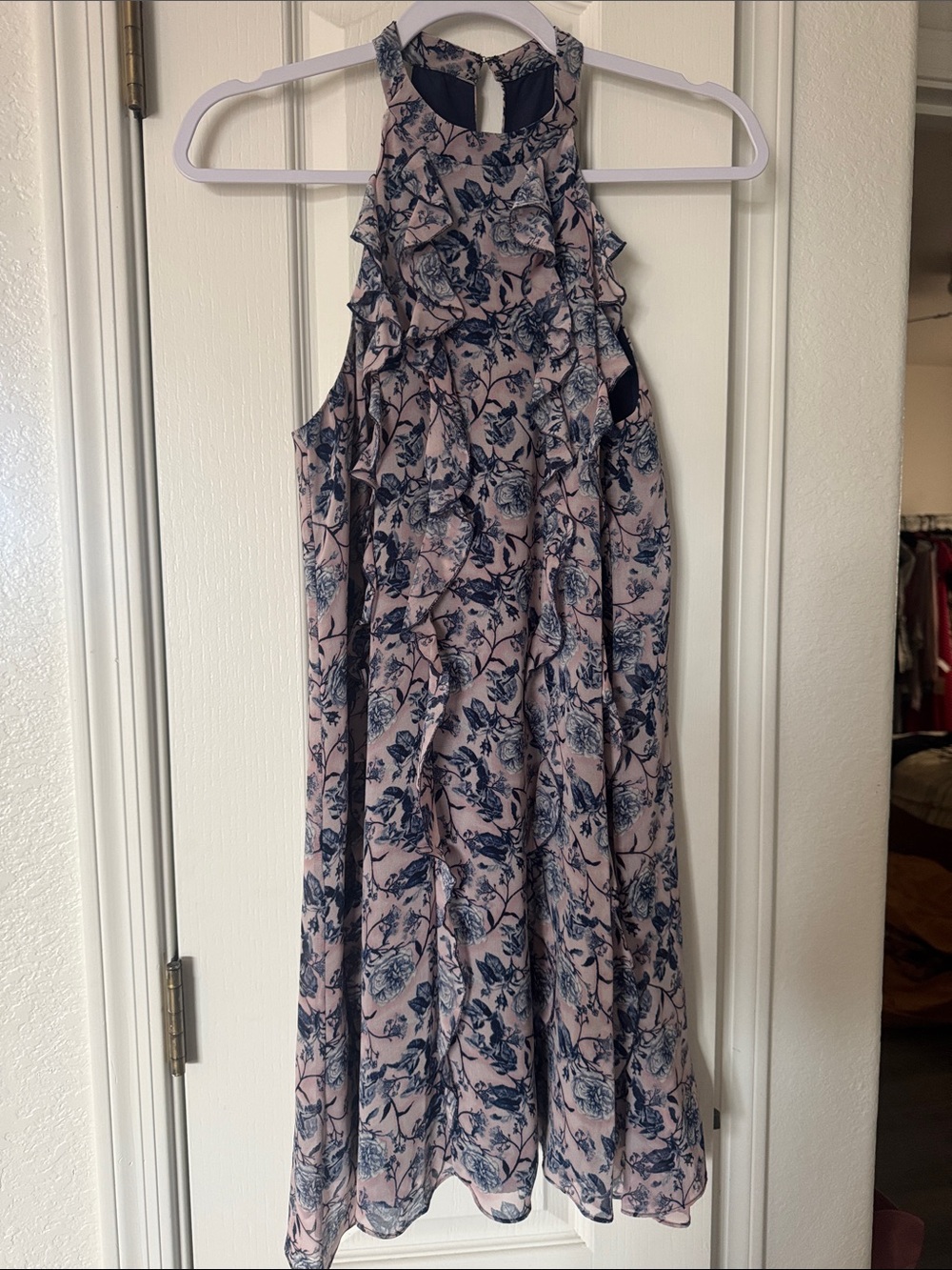 BGBG halter ruffle dress S